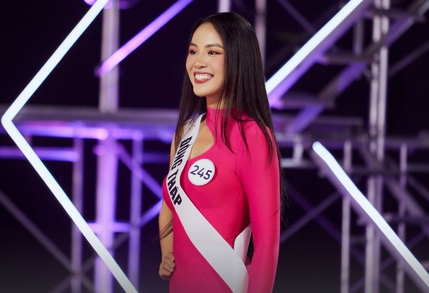 Hoa khôi từng nặng 90 kg thắng thử thách Miss Universe Vietnam